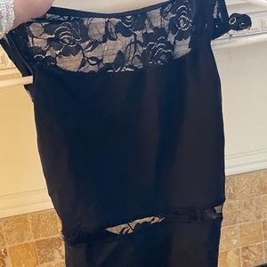 Black lace leotard